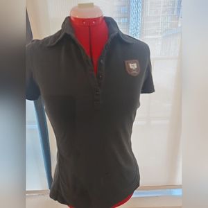Black Asmar Equestrian polo shirt